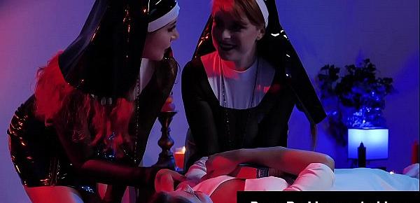  Eat My Bible! Raunchy Nun Penny Pax Anal With Adriana Chechik and Kayla Paris!